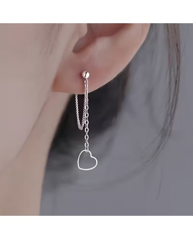 Boucles d'Oreilles Pendantes Cœurs