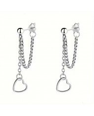 Boucles d'Oreilles Pendantes Cœurs