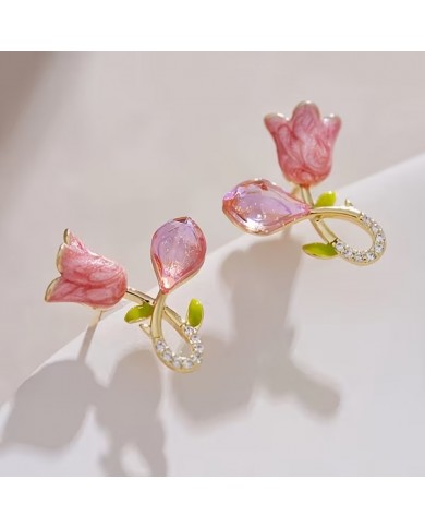 Boucles d'Oreilles Tulipes