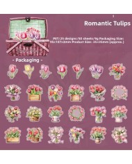 Autocollants Panier de Fleurs (50pcs)