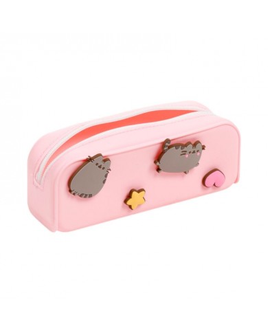 Trousse Silicone avec Charmes Étoiles & Cœurs - Pusheen The Cat