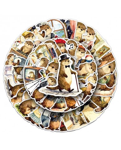 Autocollants Loutres (50pcs)