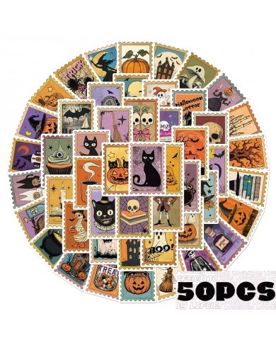 Autocollants Timbre Halloween (50pcs)