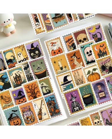 Autocollants Timbre Halloween (50pcs)