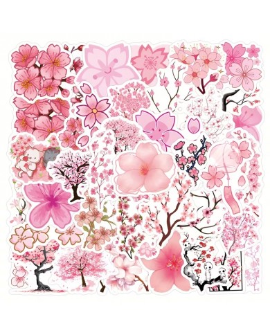 Autocollants Fleurs de Sakura (55pcs)