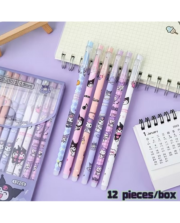 Pochette de 12 Stylos Sanrio - Kuromi