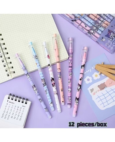 Pochette de 12 Stylos Sanrio - Kuromi