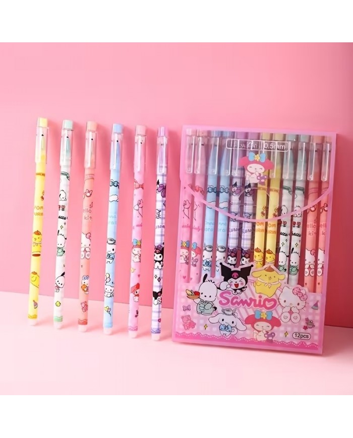 Pochette de 12 Stylos Sanrio