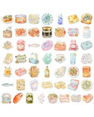 Autocollants Pique-nique en Bord de Mer (50pcs)